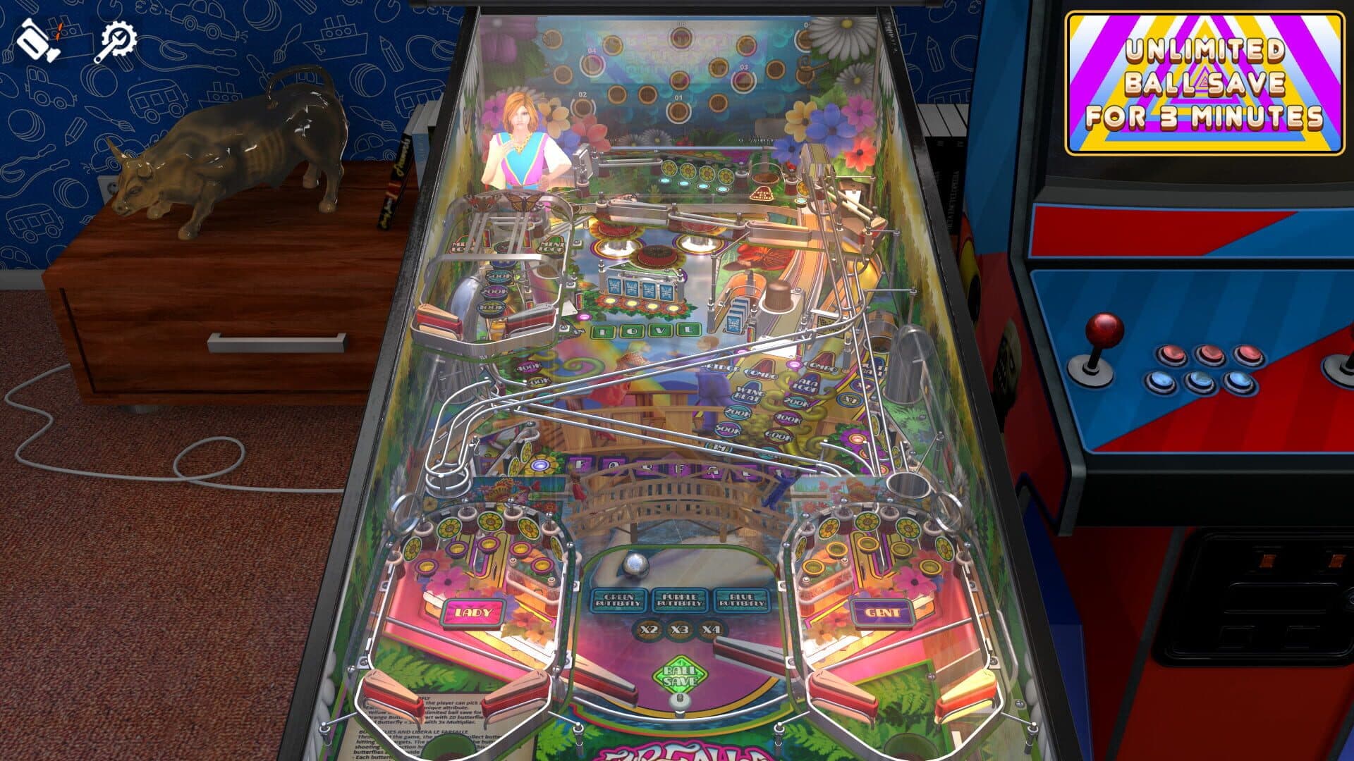 Zaccaria Pinball: Farfalla Deluxe Pinball Table screenshot 2