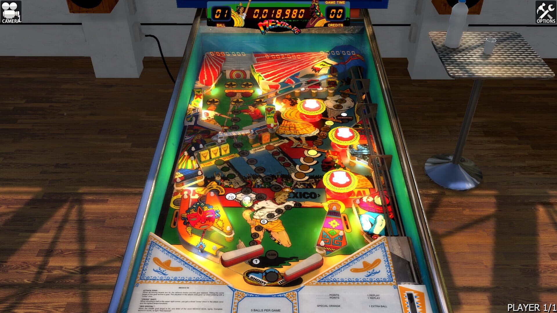 Zaccaria Pinball: Mexico '86 Table screenshot 1
