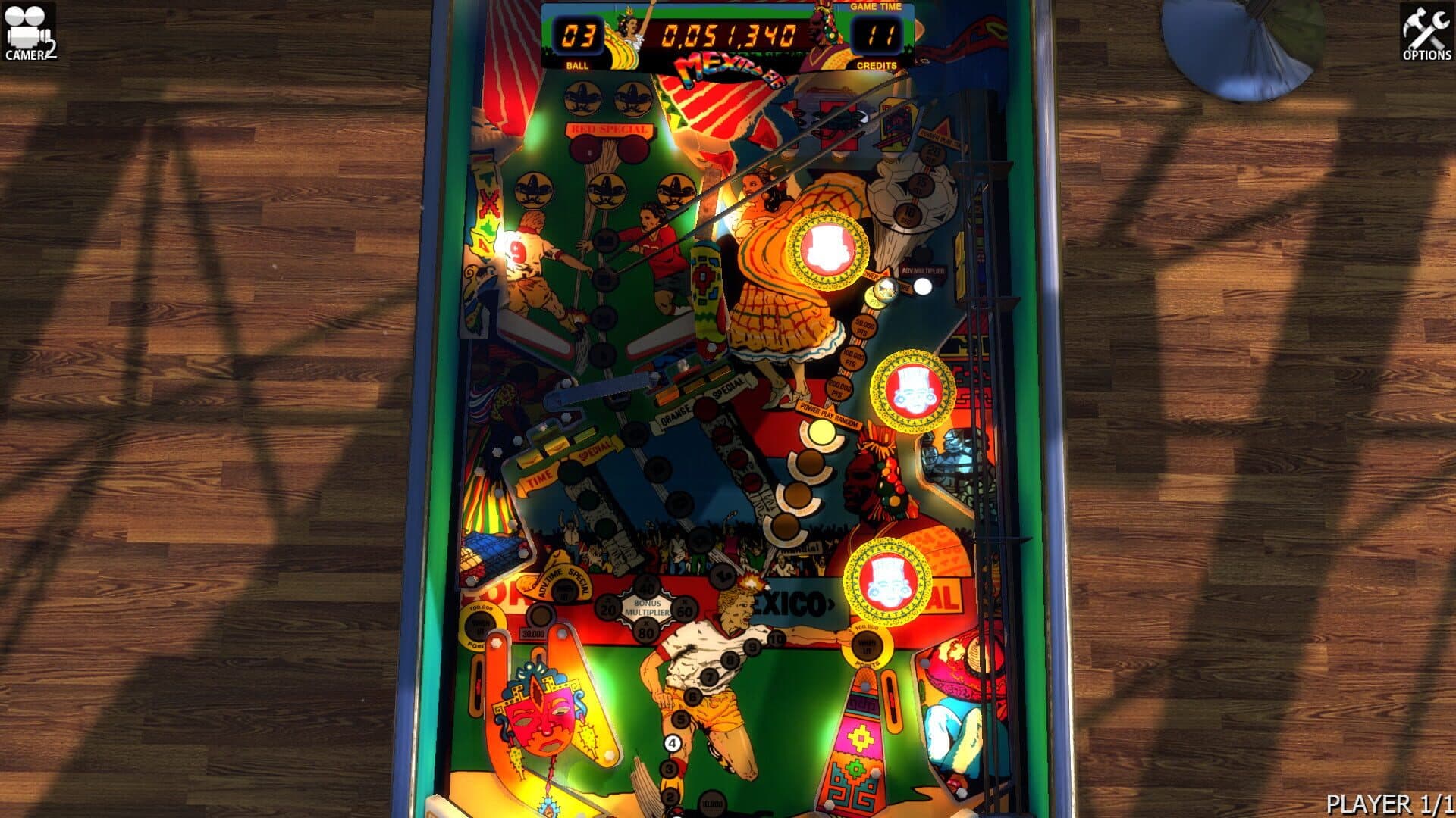 Zaccaria Pinball: Mexico '86 Table screenshot 2