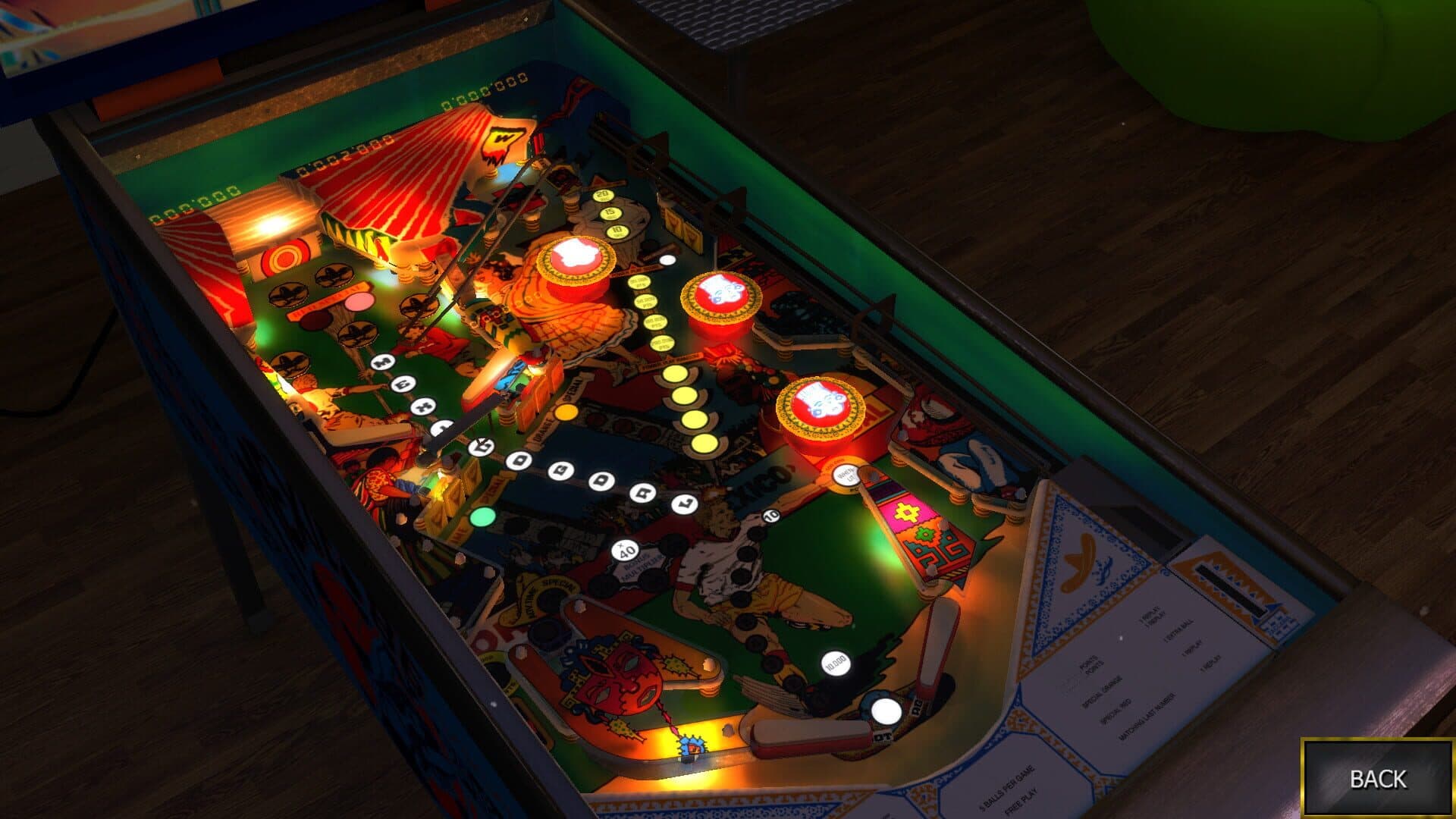 Zaccaria Pinball: Mexico '86 Table screenshot 4