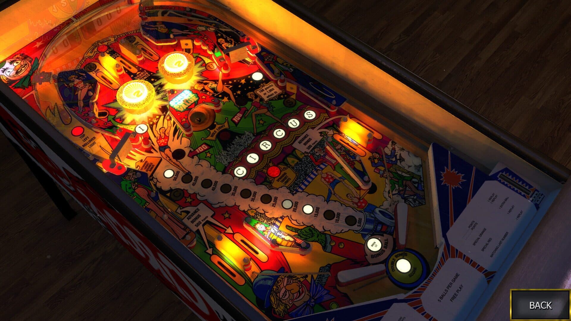 Zaccaria Pinball: Circus Table screenshot 2