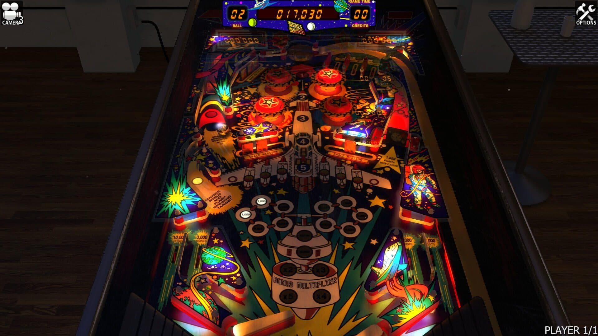 Zaccaria Pinball: Space Shuttle Table screenshot 3