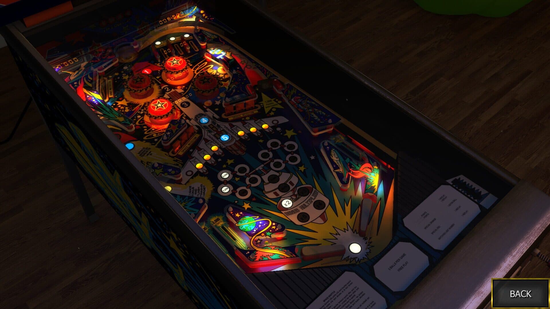 Zaccaria Pinball: Space Shuttle Table screenshot 4