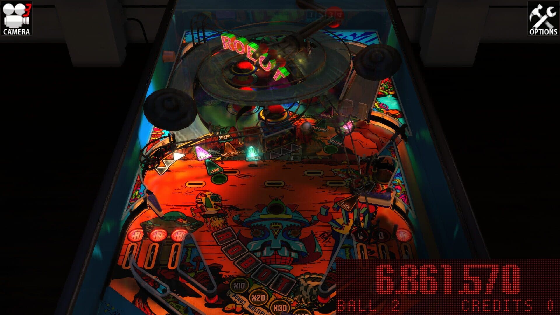 Zaccaria Pinball: Robot 2018 Table screenshot 3