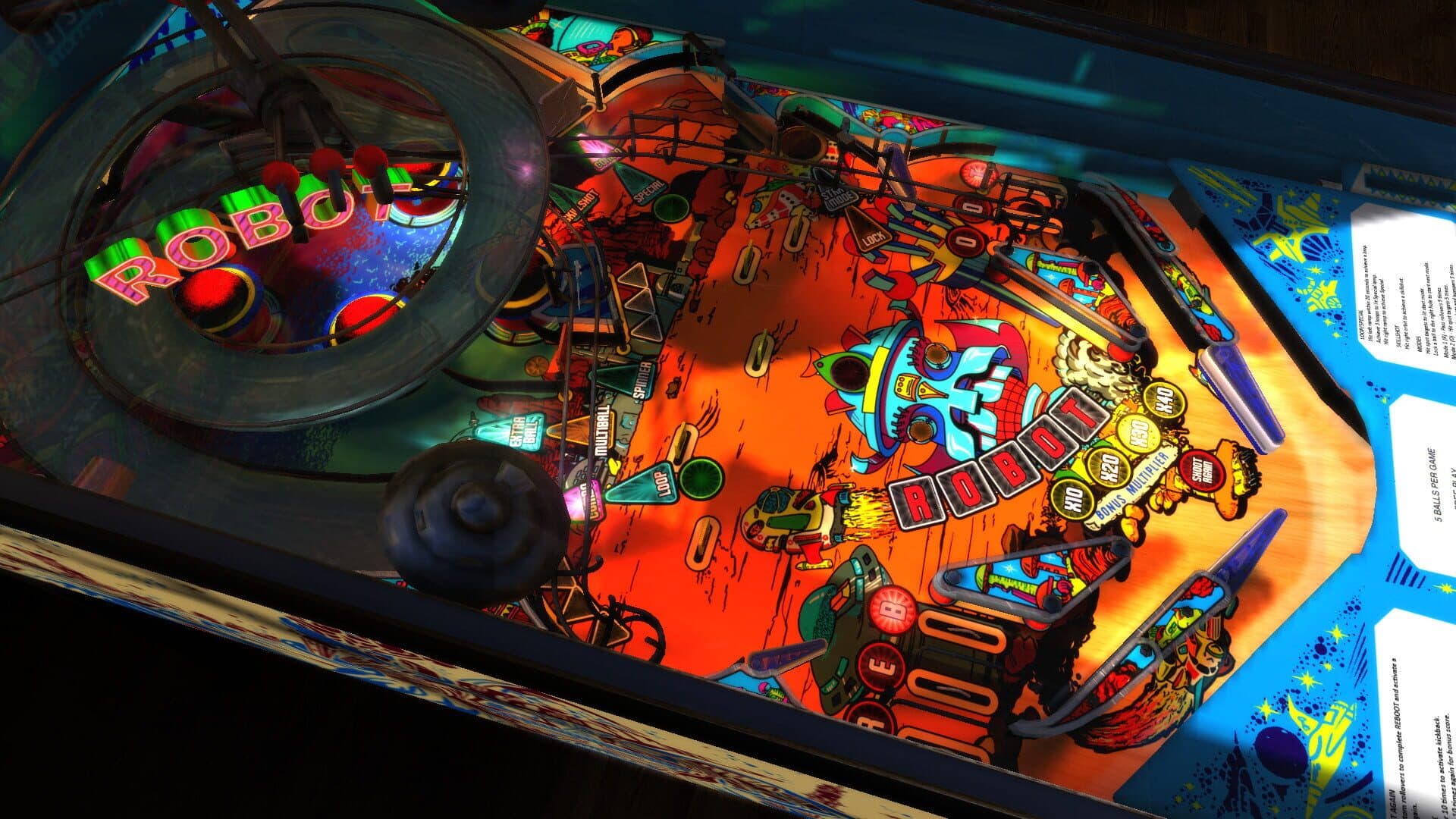 Zaccaria Pinball: Robot 2018 Table screenshot 4
