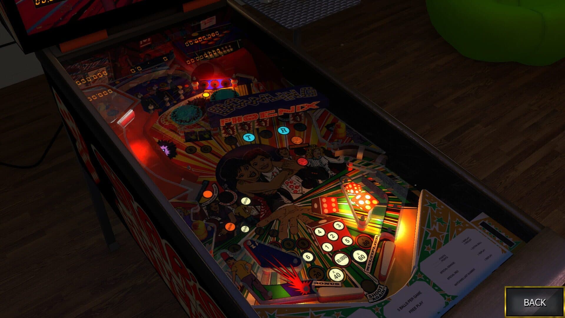 Zaccaria Pinball: Star's Phoenix Table screenshot 4