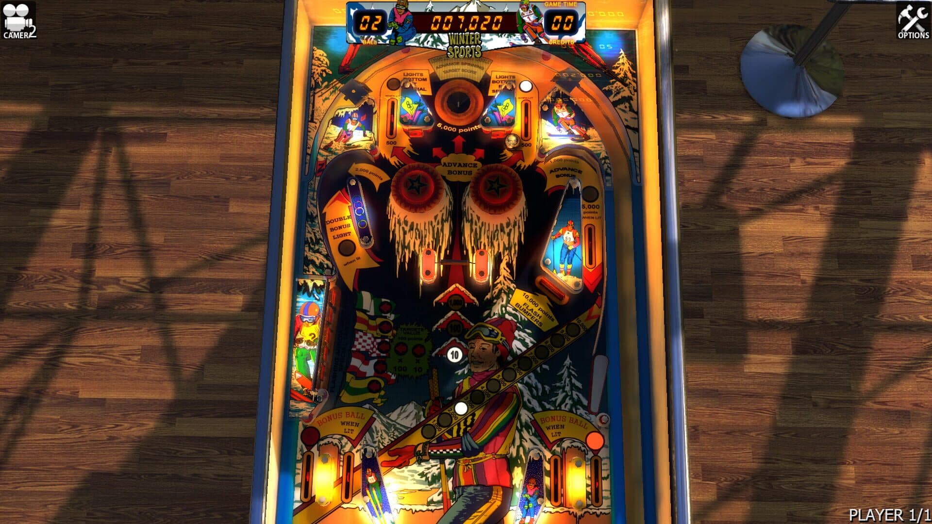 Zaccaria Pinball: Winter Sports Table screenshot 2