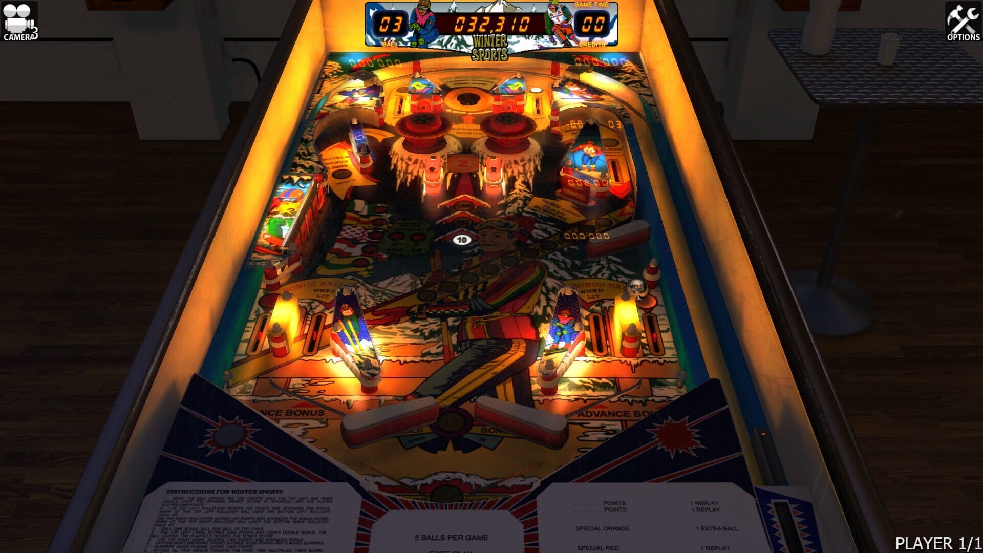 Zaccaria Pinball: Winter Sports Table screenshot 3