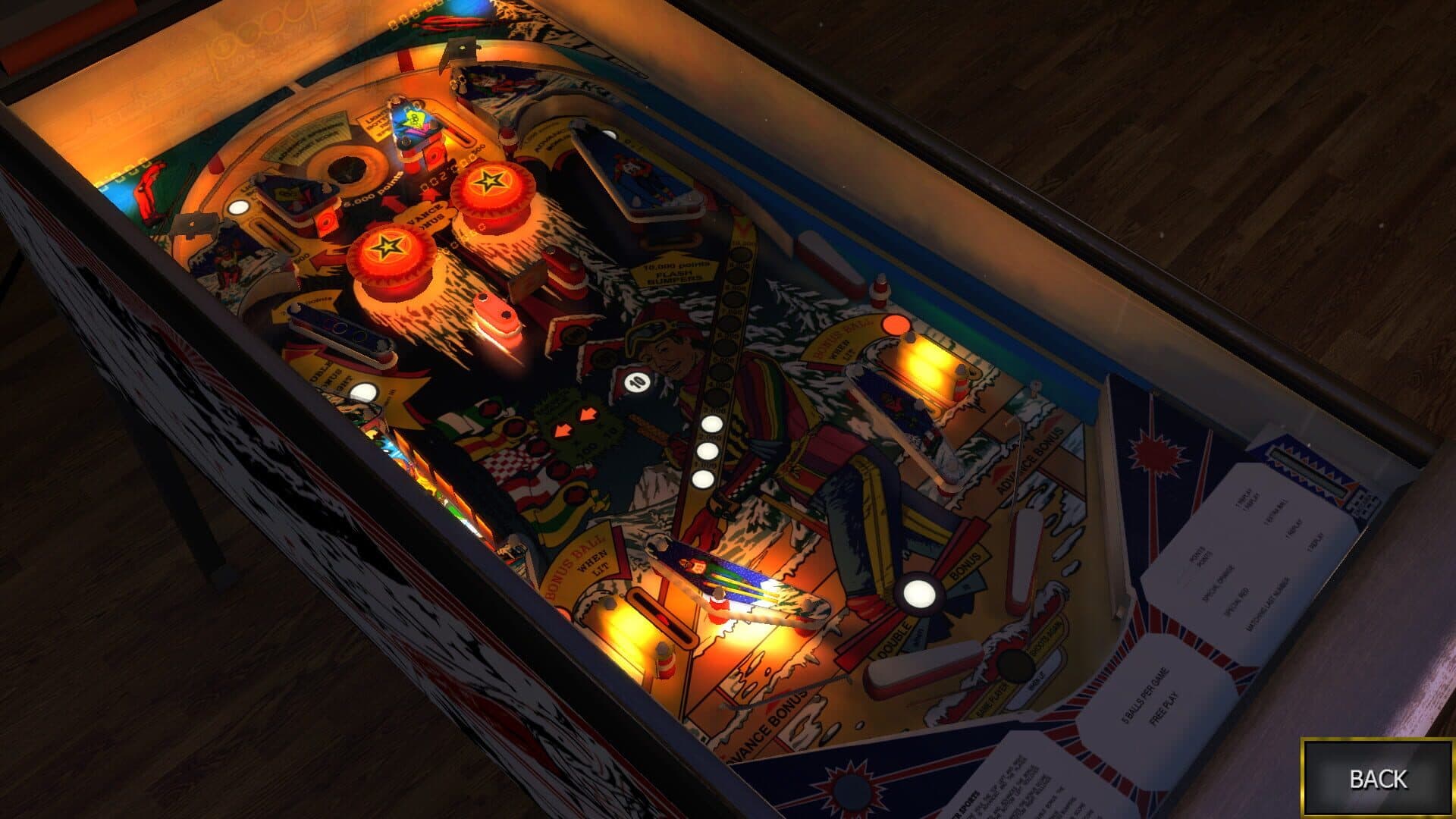 Zaccaria Pinball: Winter Sports Table screenshot 4