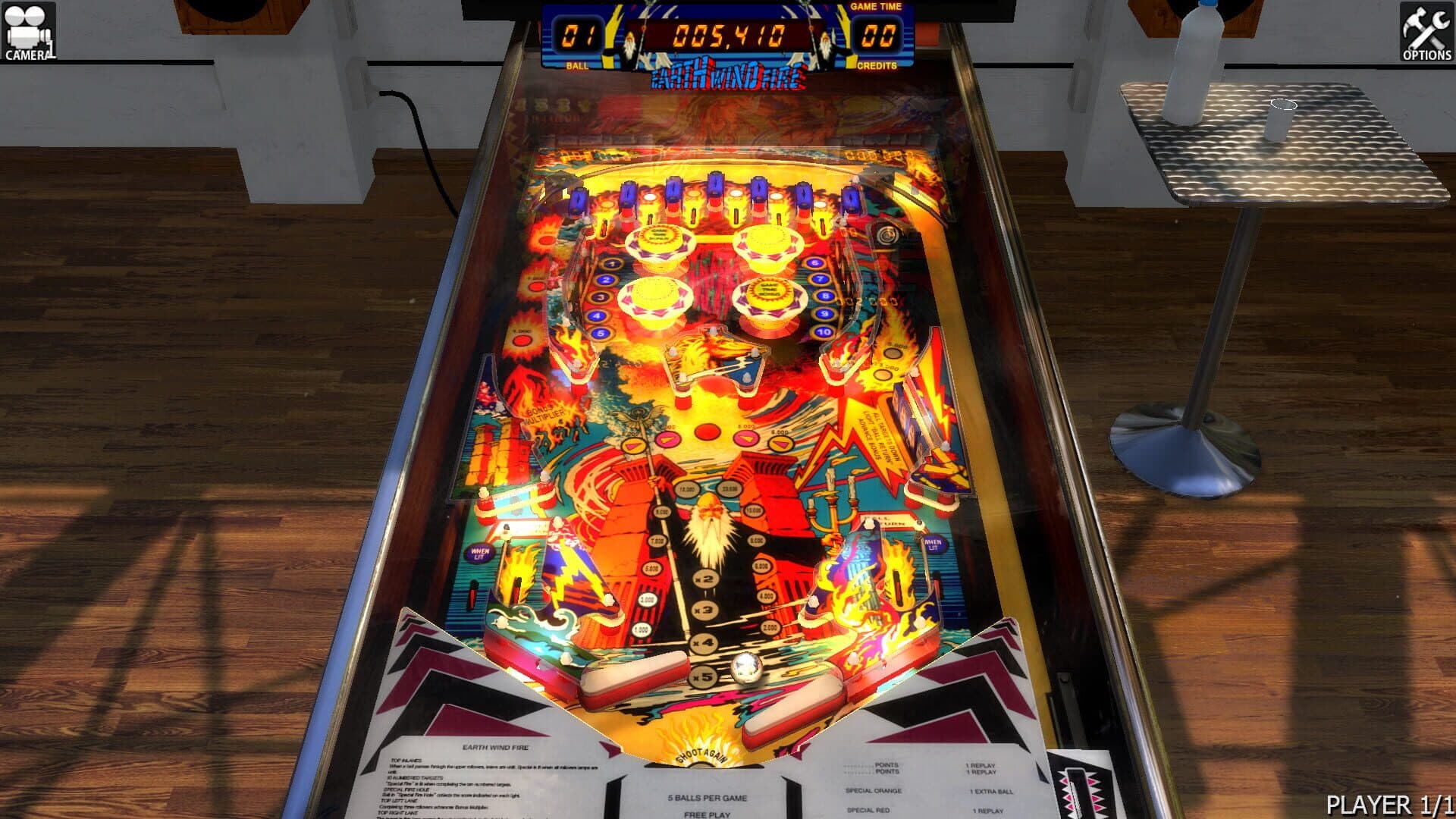 Zaccaria Pinball: Earth Wind Fire Table screenshot 1