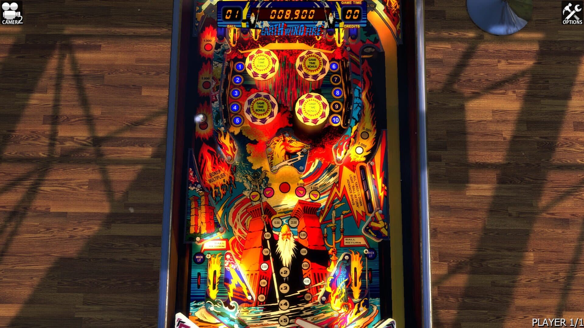 Zaccaria Pinball: Earth Wind Fire Table screenshot 2