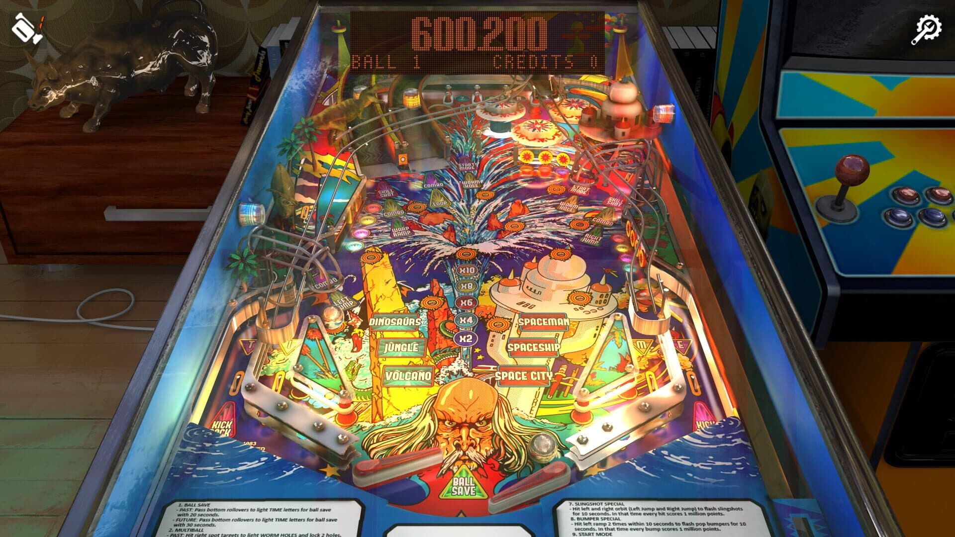 Zaccaria Pinball: Time Machine 2019 Table screenshot 1