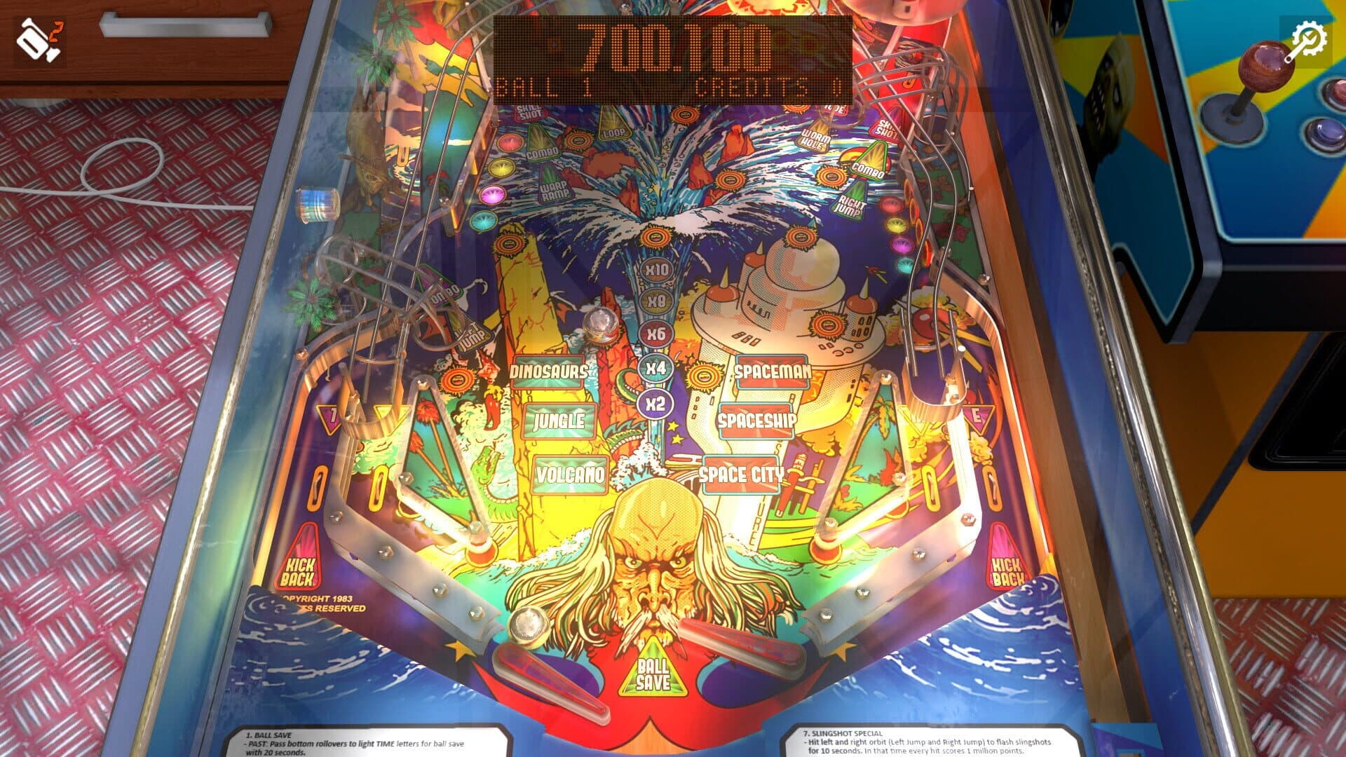 Zaccaria Pinball: Time Machine 2019 Table screenshot 2