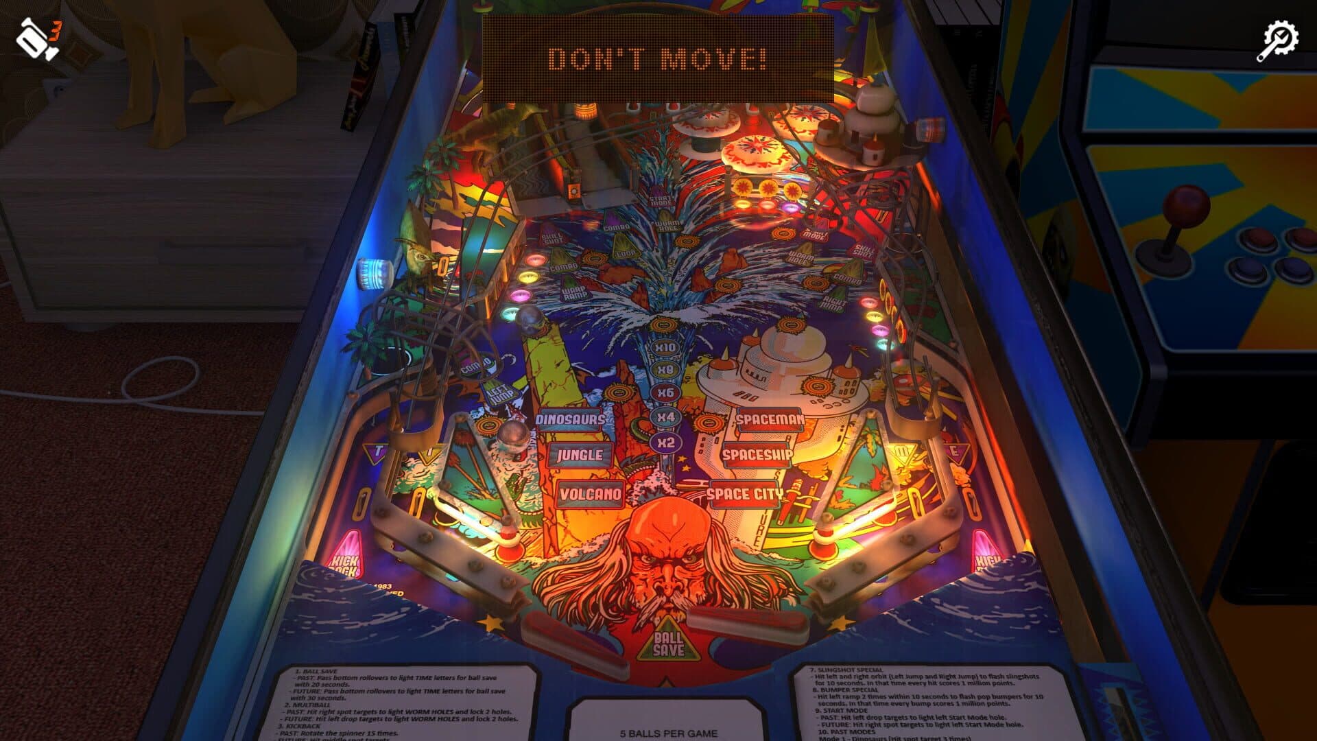 Zaccaria Pinball: Time Machine 2019 Table screenshot 3