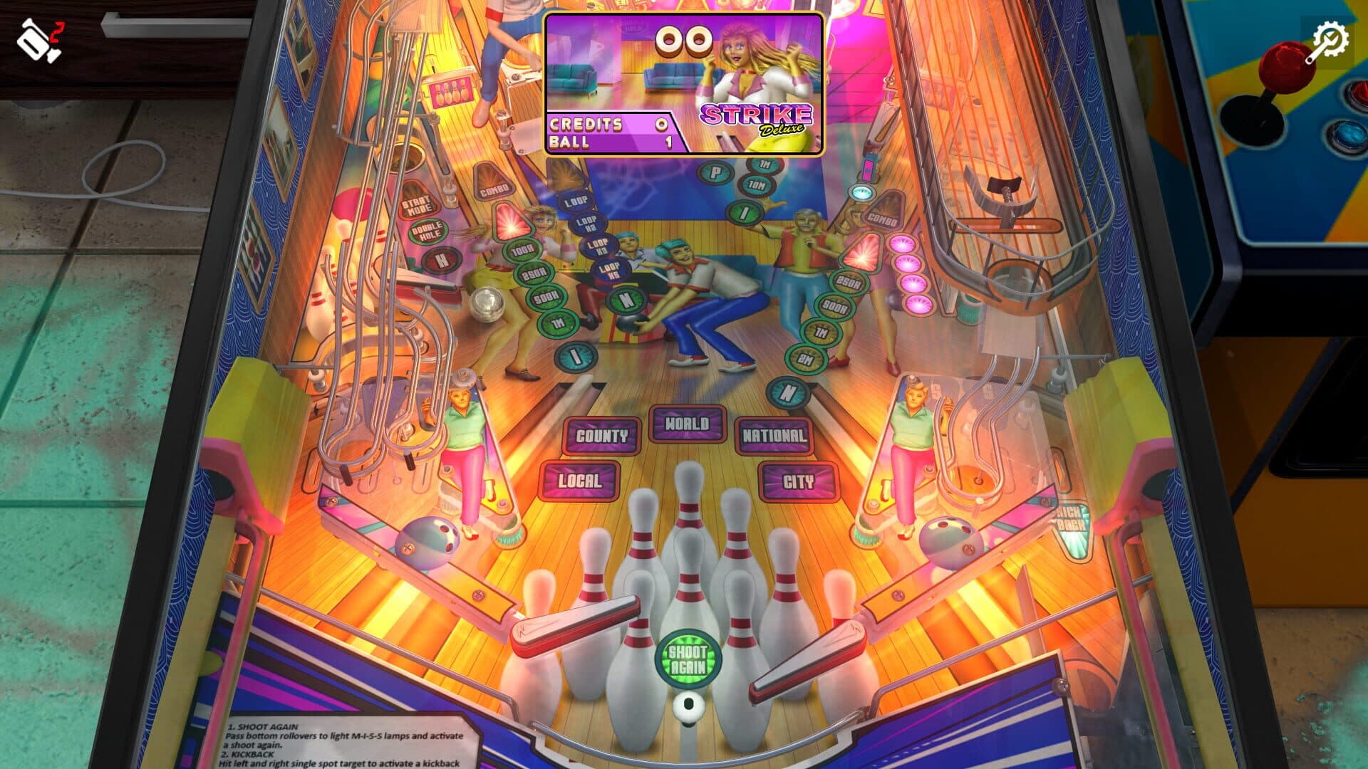 Zaccaria Pinball: Strike Deluxe Pinball Table screenshot 2