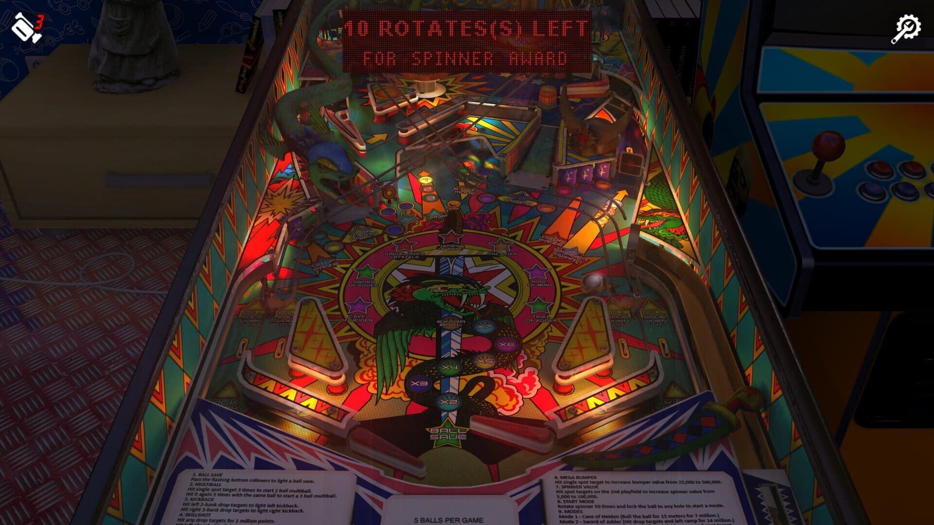 Zaccaria Pinball: Star God 2019 Table screenshot 5