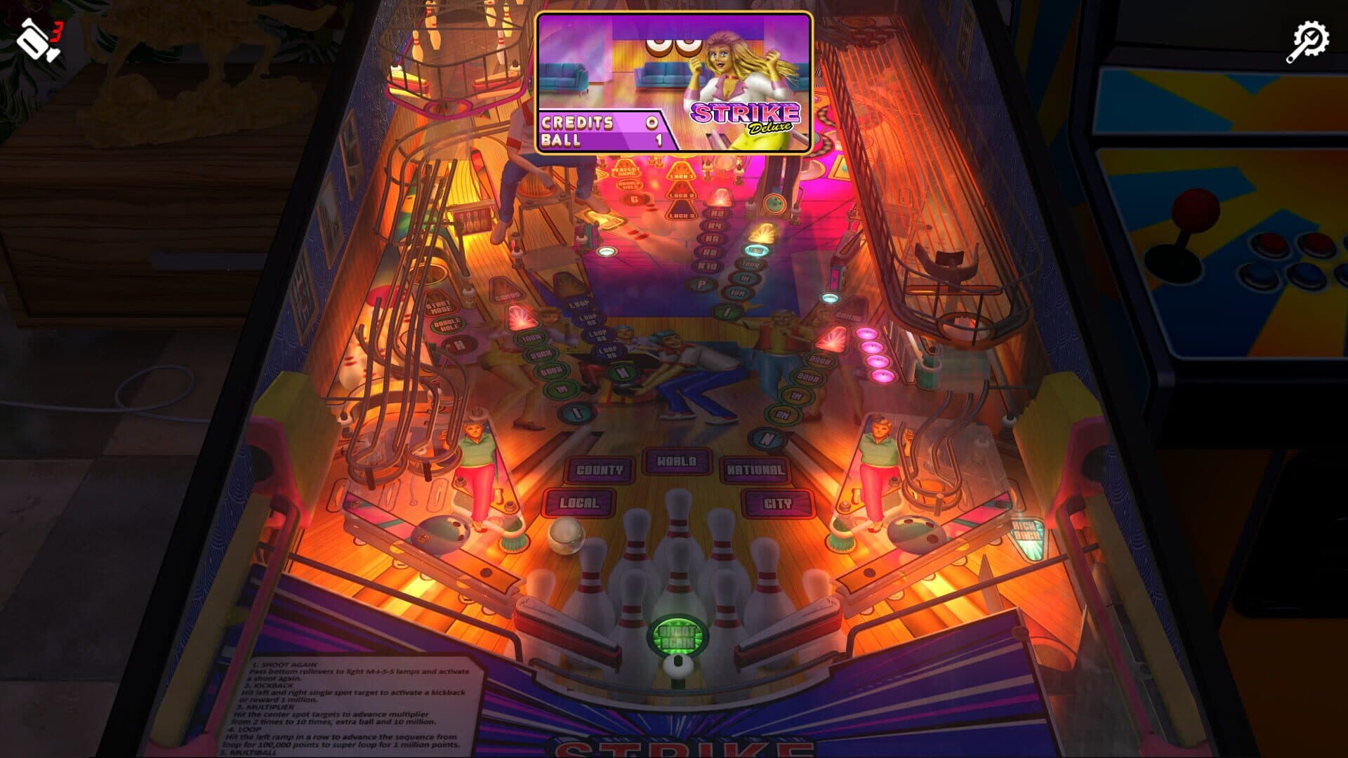 Zaccaria Pinball: Strike Deluxe Pinball Table screenshot 4
