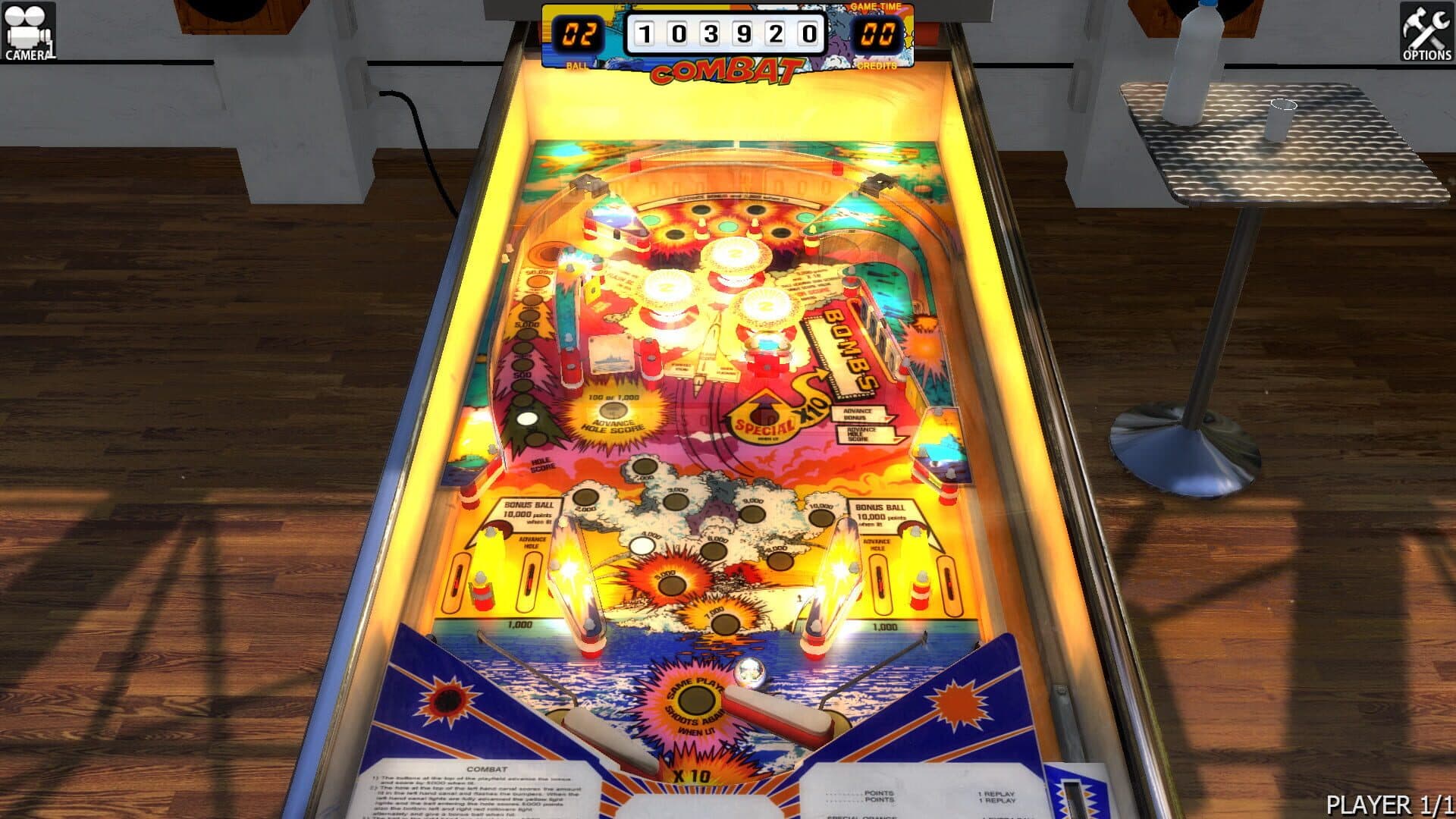 Zaccaria Pinball: Combat Table screenshot 1
