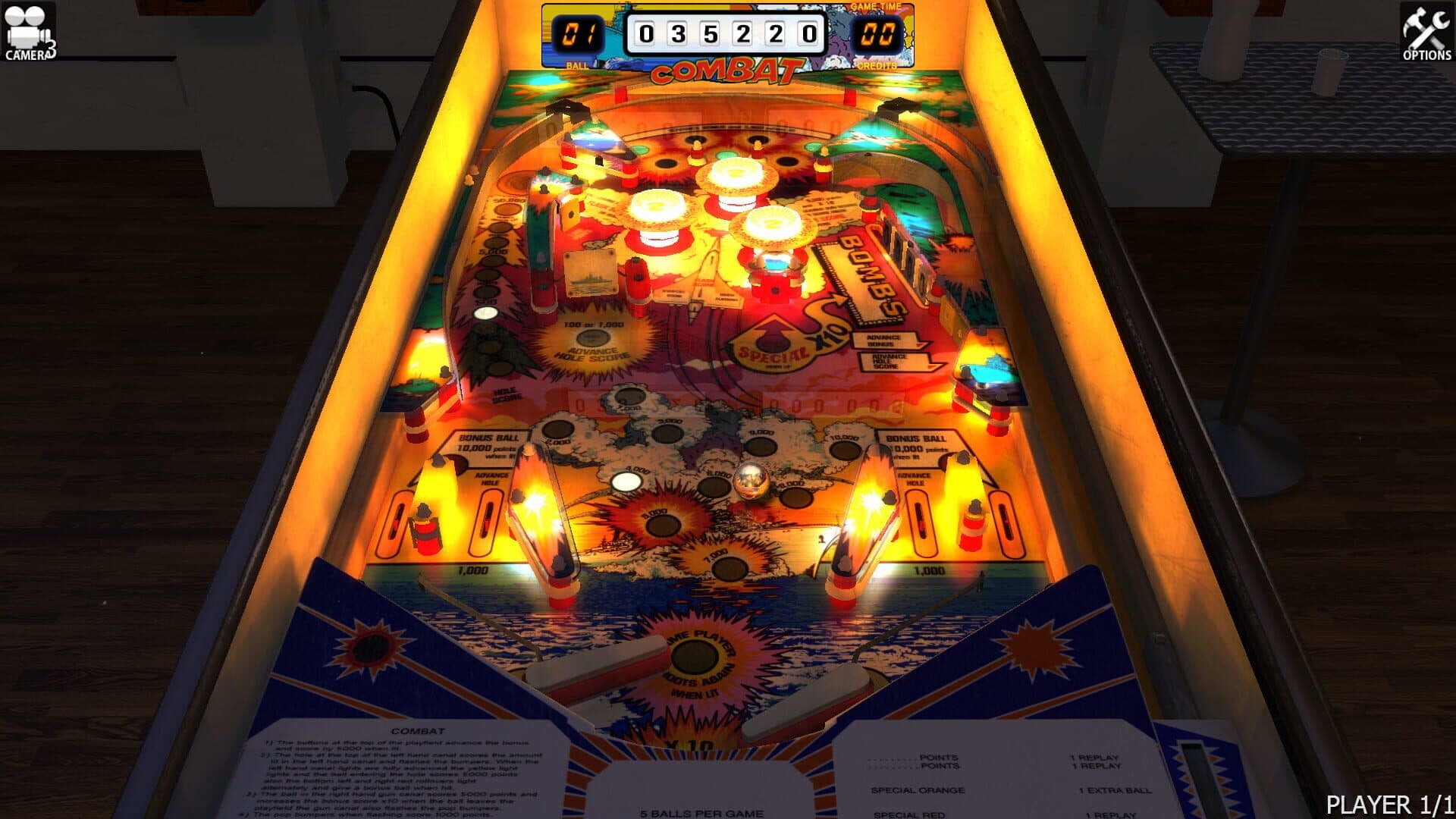 Zaccaria Pinball: Combat Table screenshot 3