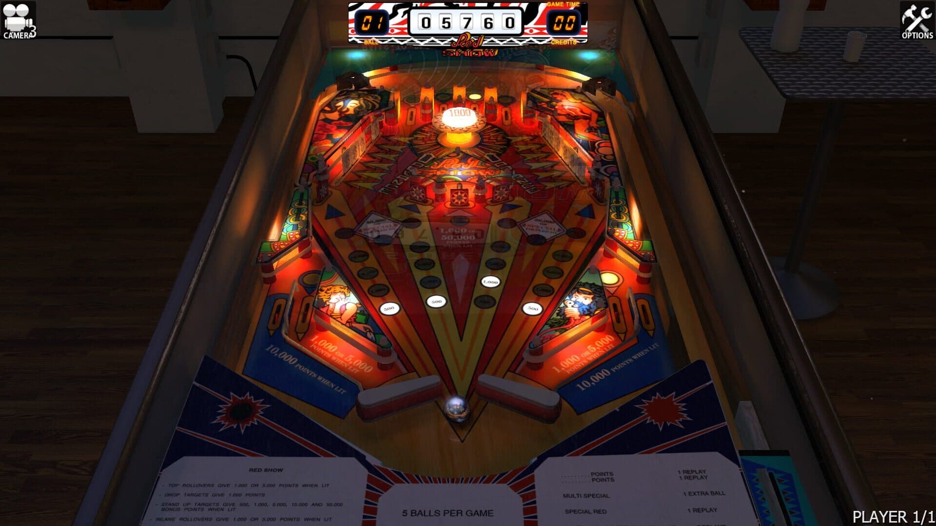 Zaccaria Pinball: Red Show Table screenshot 3