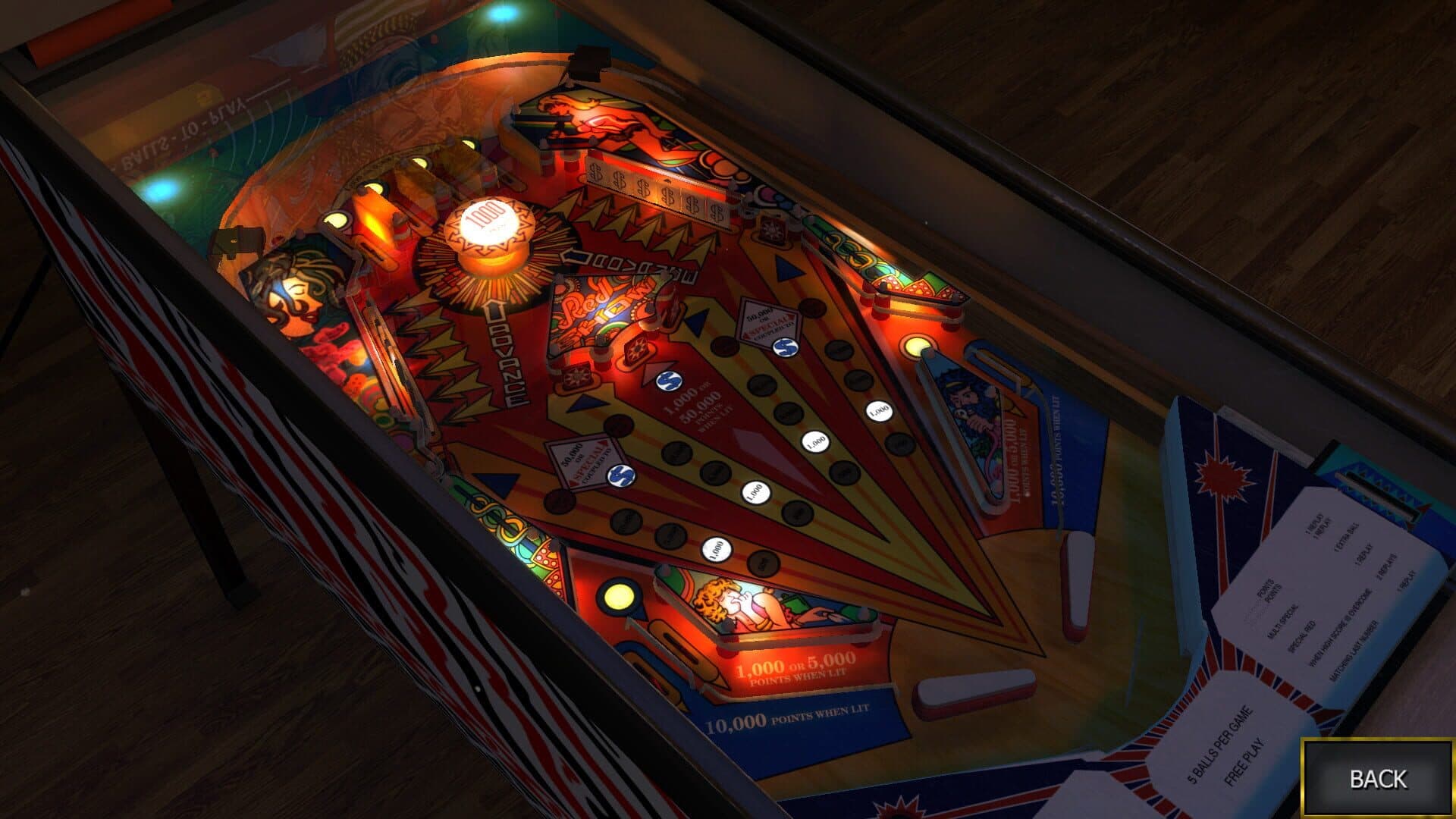 Zaccaria Pinball: Red Show Table screenshot 4