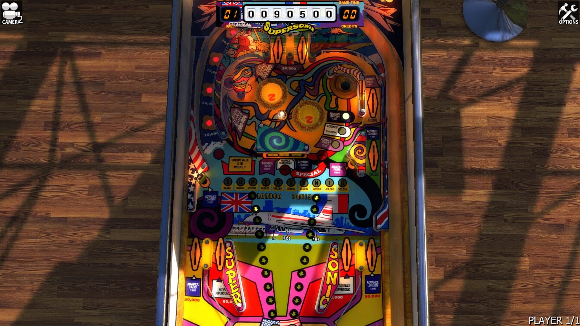 Zaccaria Pinball: Supersonic Table screenshot 2