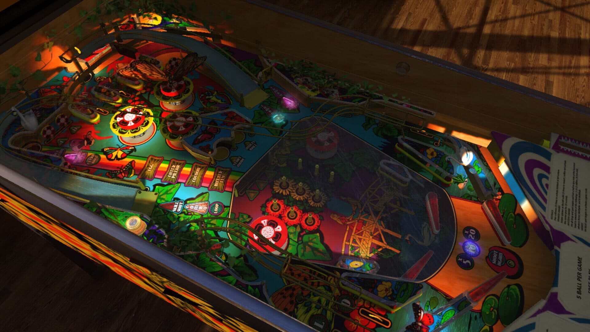 Zaccaria Pinball: Farfalla 2017 Table screenshot 4