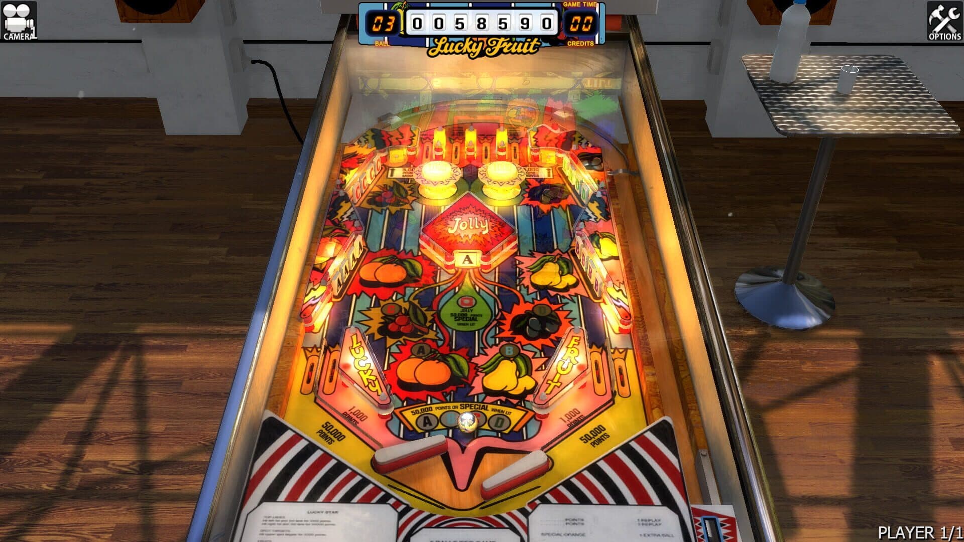 Zaccaria Pinball: Lucky Fruit Table screenshot 1
