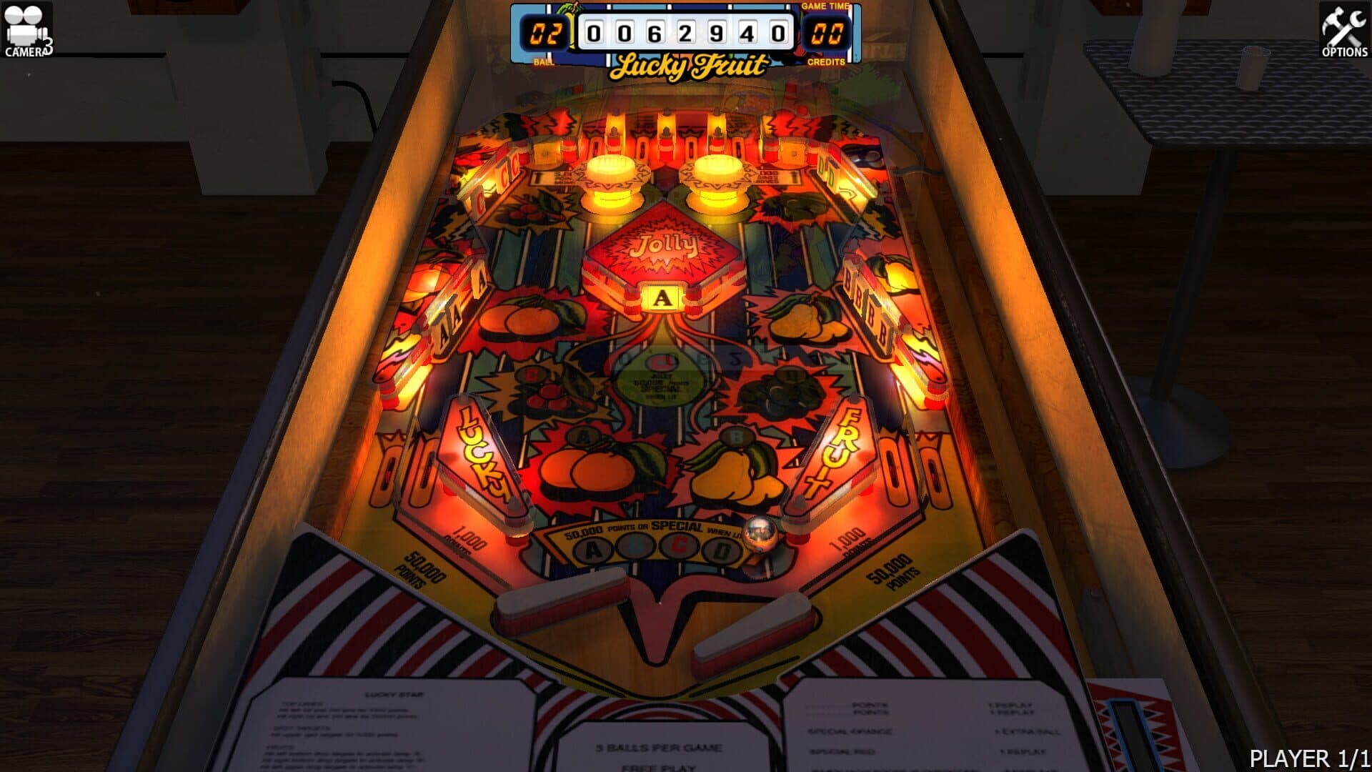 Zaccaria Pinball: Lucky Fruit Table screenshot 3