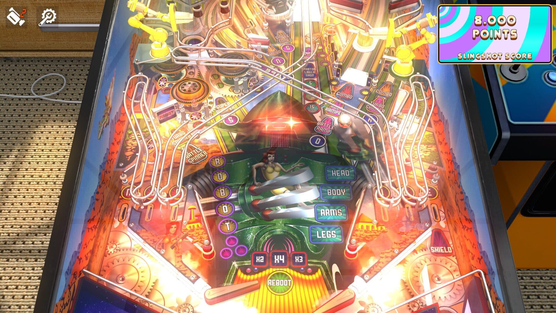 Zaccaria Pinball: Robot Deluxe Pinball Table screenshot 3