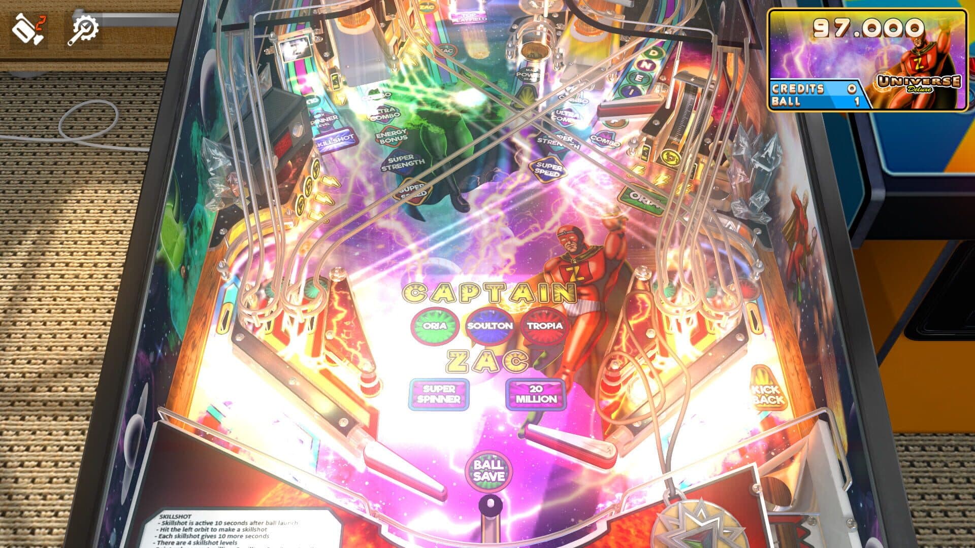 Zaccaria Pinball: Universe Deluxe Pinball Table screenshot 3
