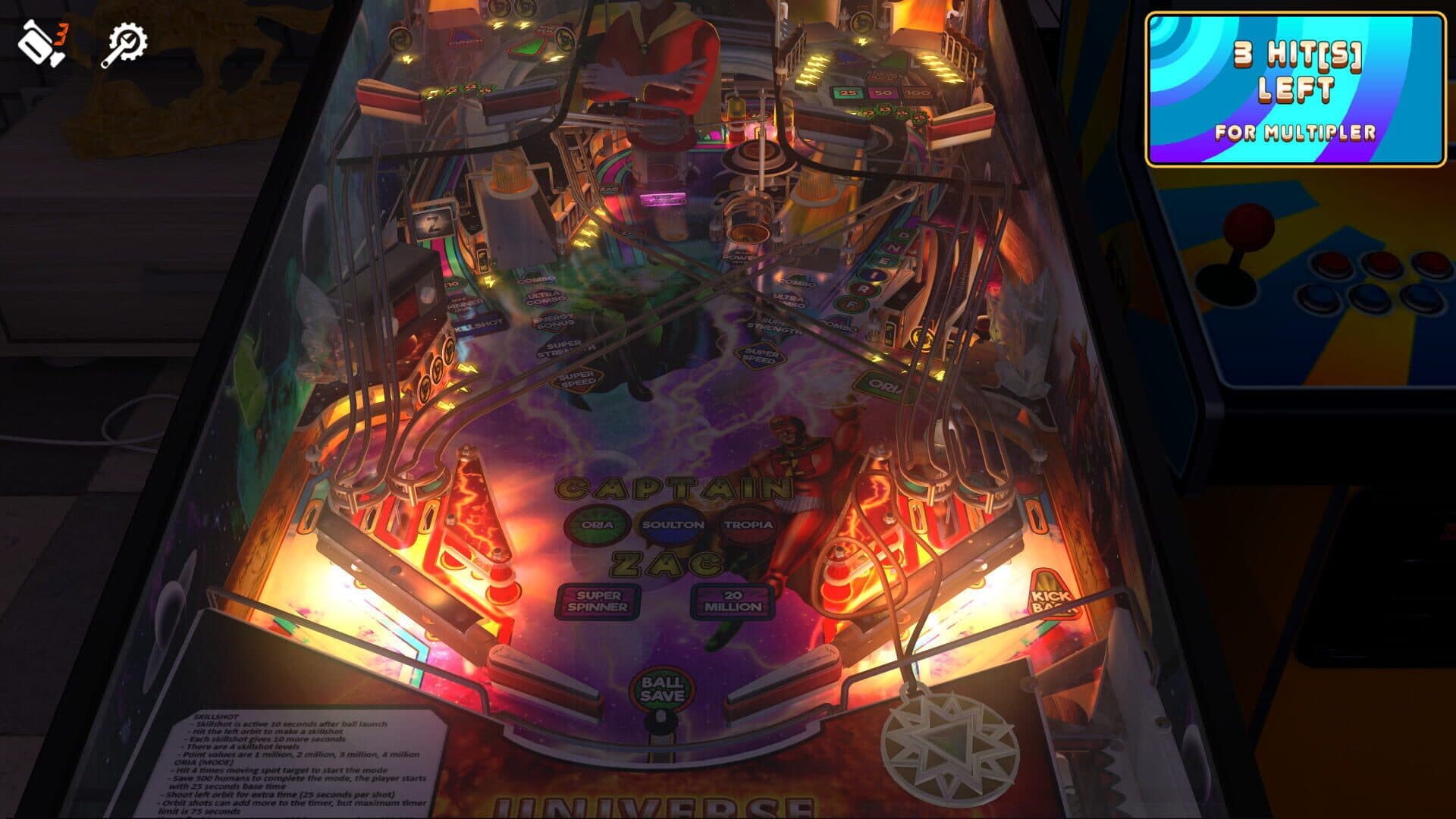 Zaccaria Pinball: Universe Deluxe Pinball Table screenshot 4