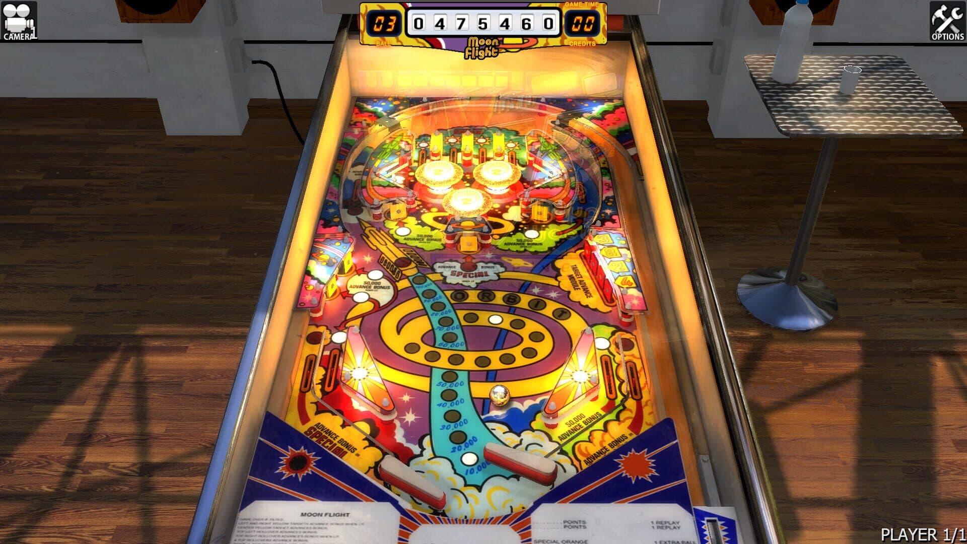 Zaccaria Pinball: Moon Flight Table screenshot 1