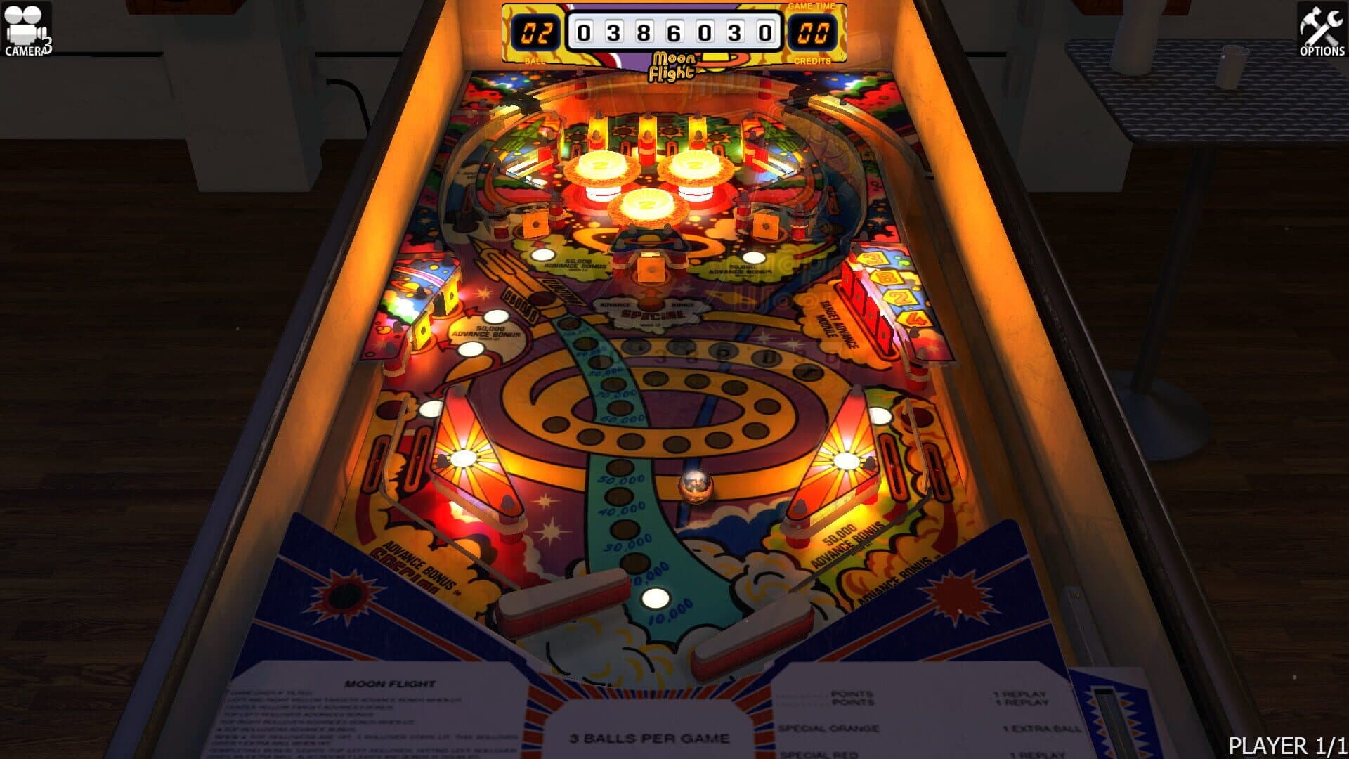 Zaccaria Pinball: Moon Flight Table screenshot 3