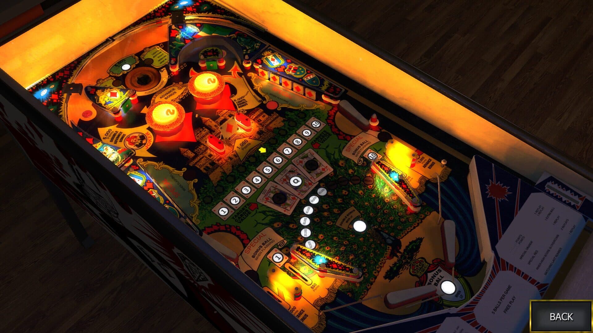 Zaccaria Pinball: House of Diamonds Table screenshot 4