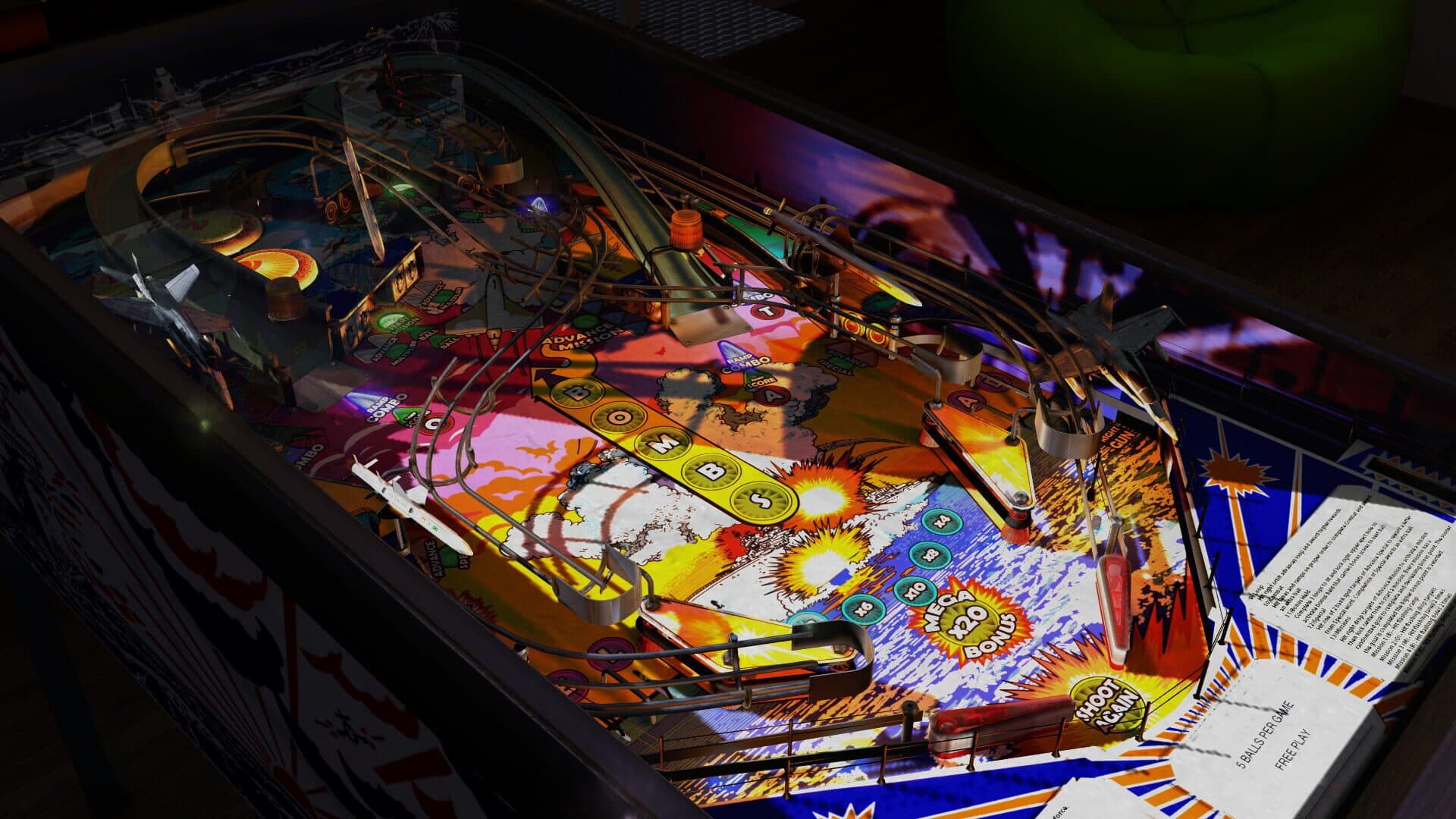 Zaccaria Pinball: Combat 2017 Table screenshot 4