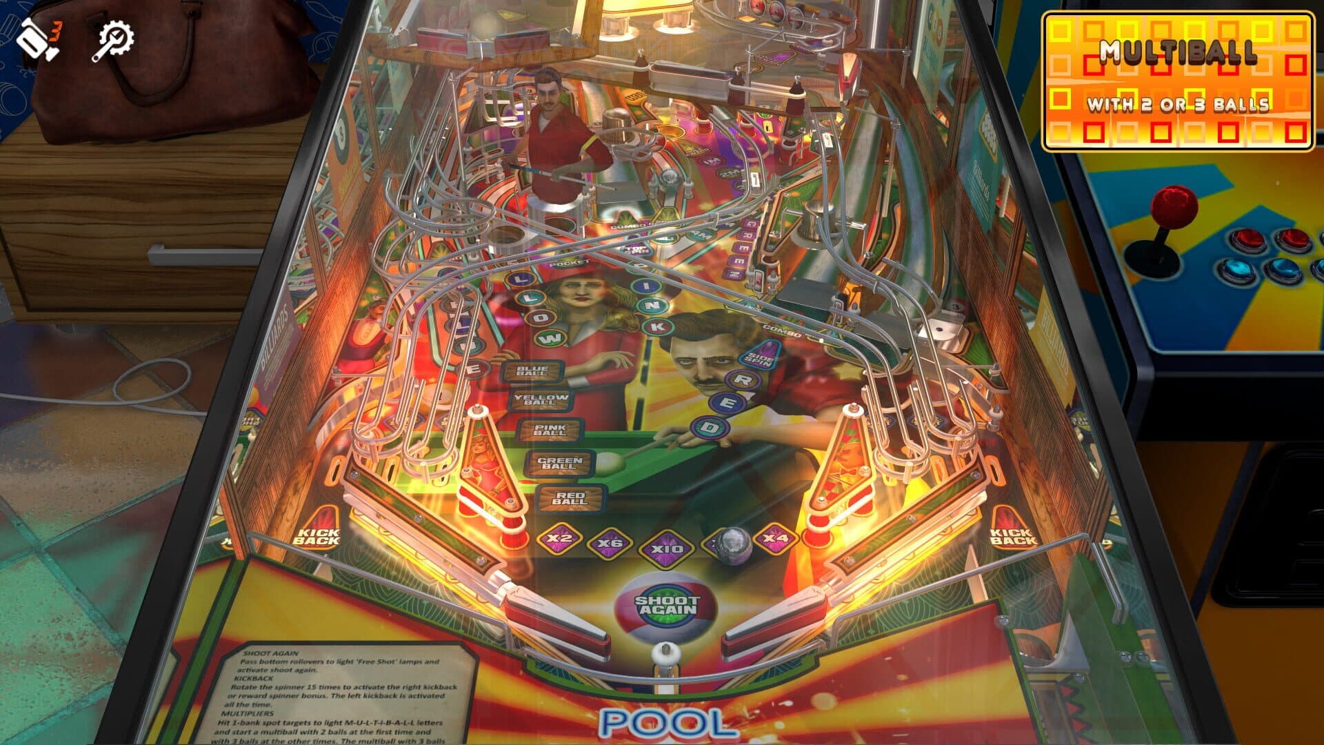Zaccaria Pinball: Pool Champion Deluxe Pinball Table screenshot 3