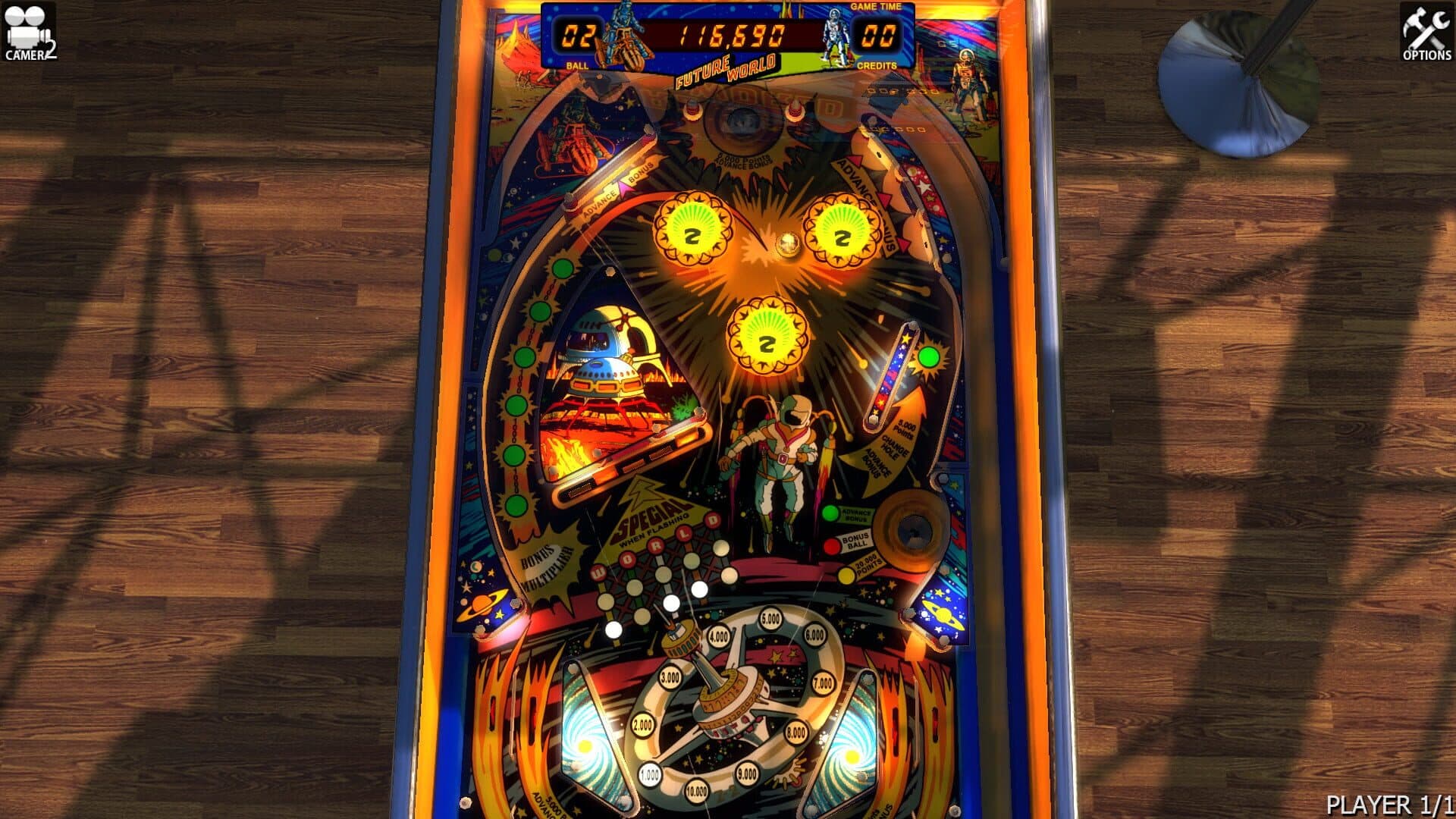 Zaccaria Pinball: Future World Table screenshot 3