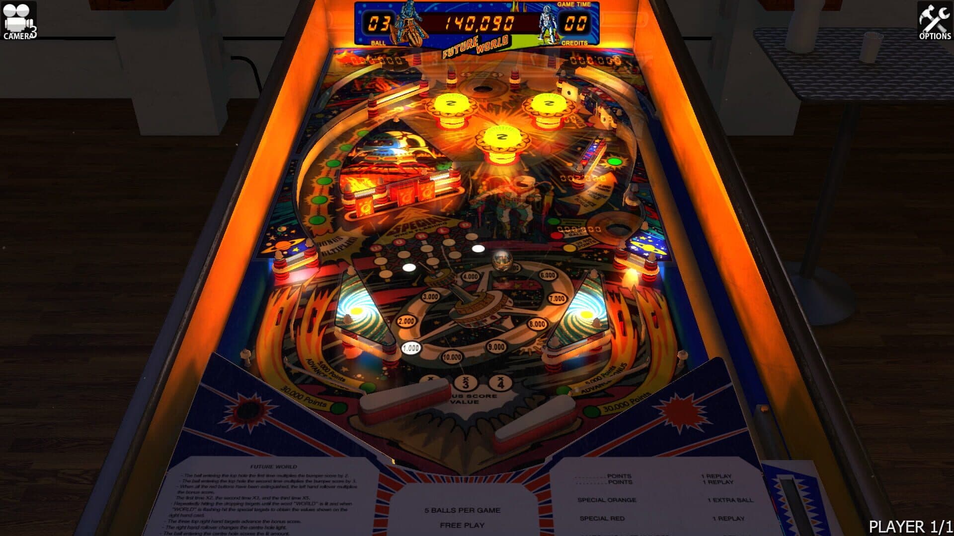 Zaccaria Pinball: Future World Table screenshot 4