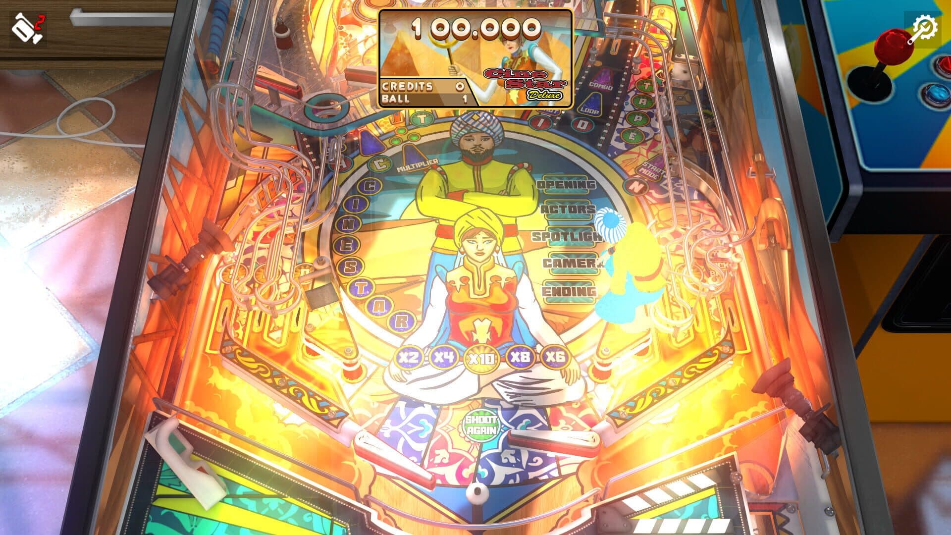 Zaccaria Pinball: Cine Star Deluxe Pinball Table screenshot 2