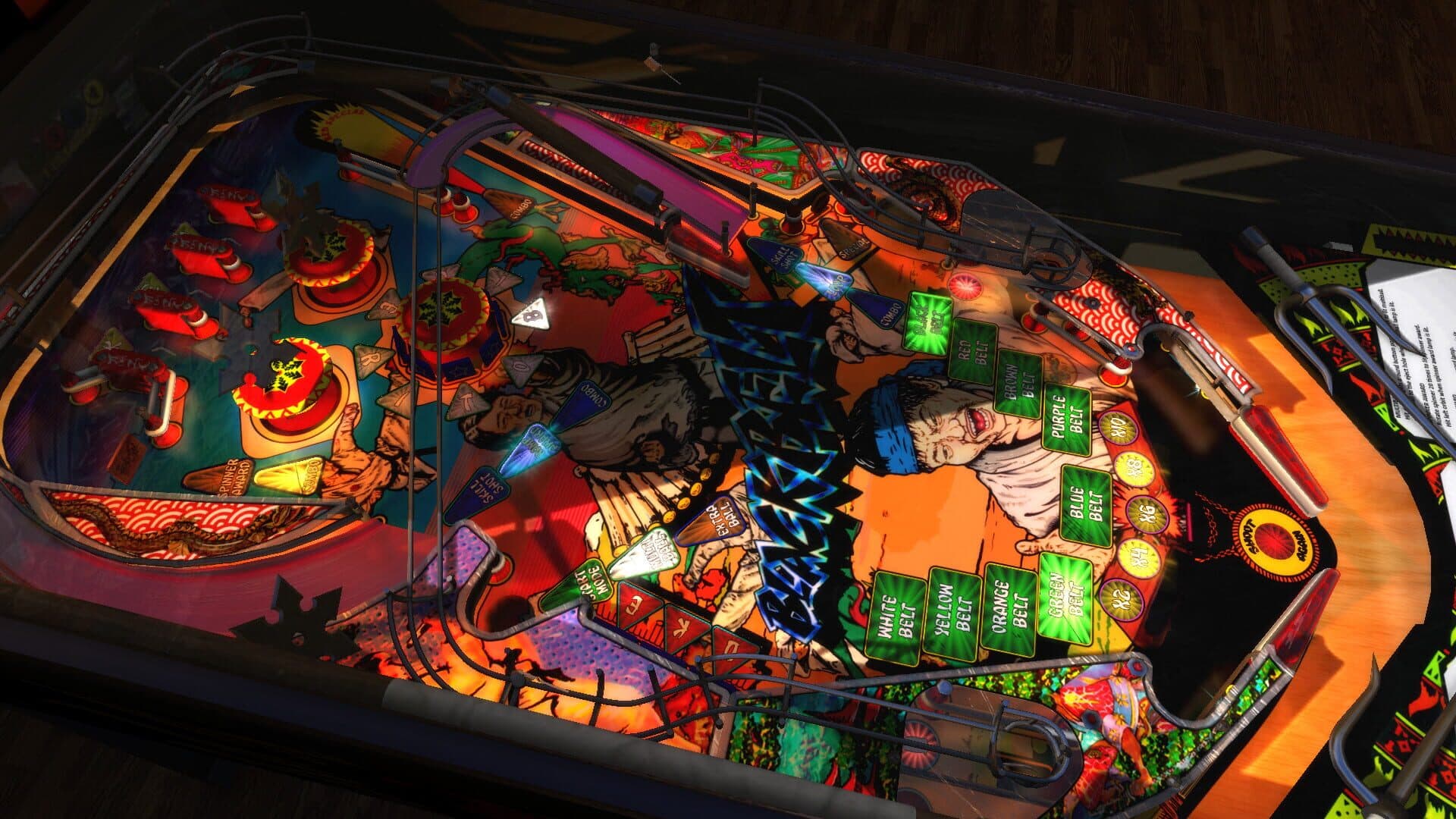 Zaccaria Pinball: Blackbelt 2018 Table screenshot 5