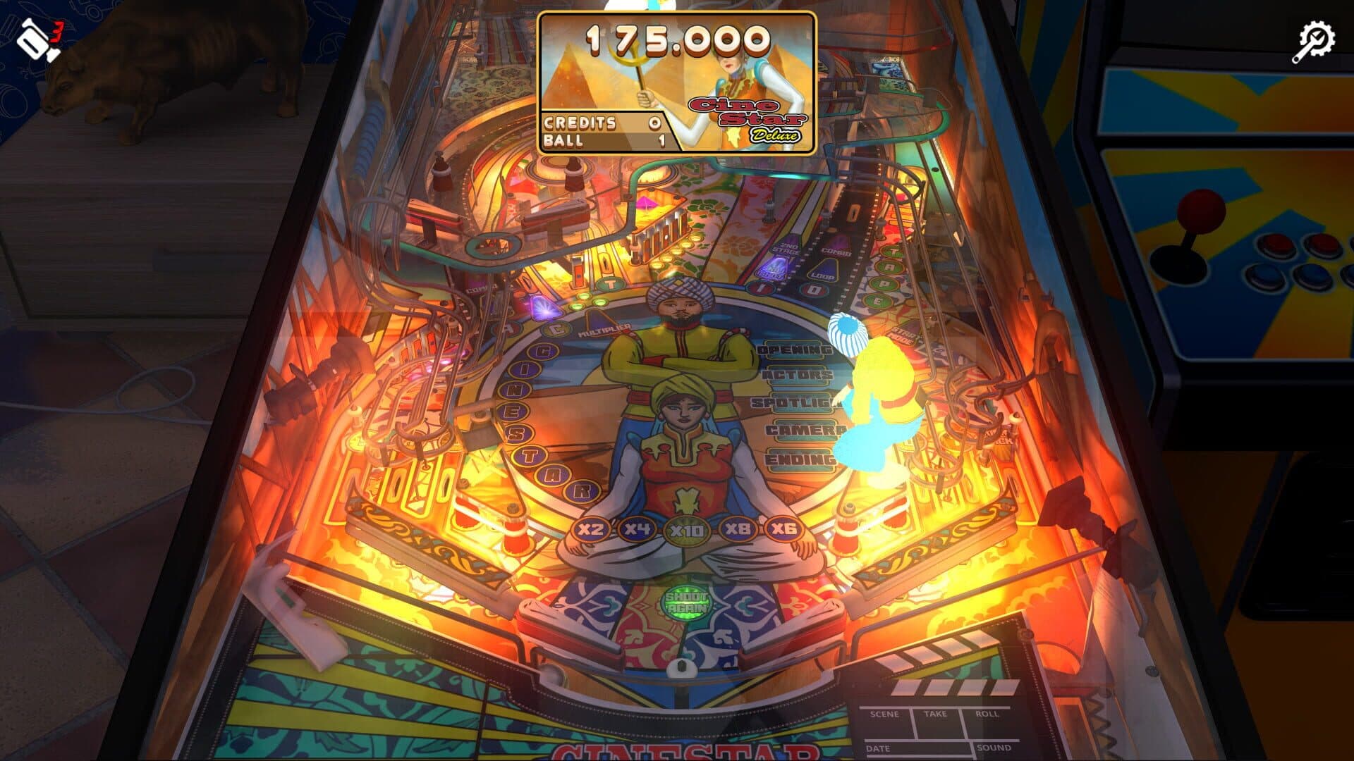 Zaccaria Pinball: Cine Star Deluxe Pinball Table screenshot 3