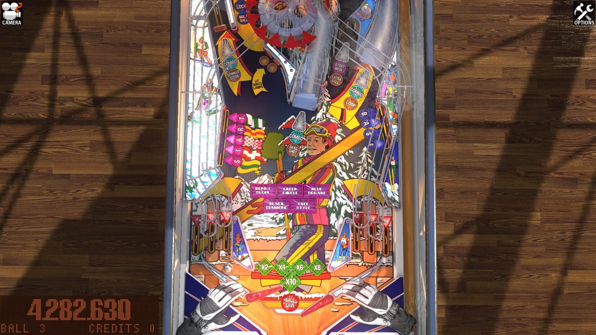 Zaccaria Pinball: Winter Sports 2018 Table screenshot 3