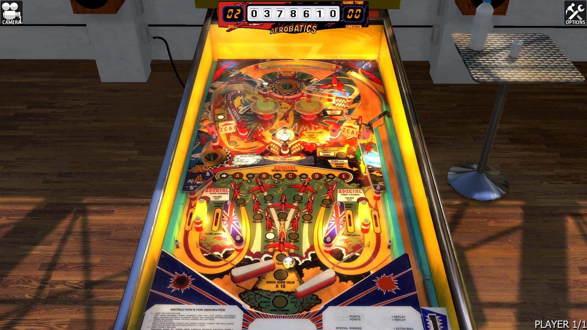 Zaccaria Pinball: Aerobatics Table screenshot 1