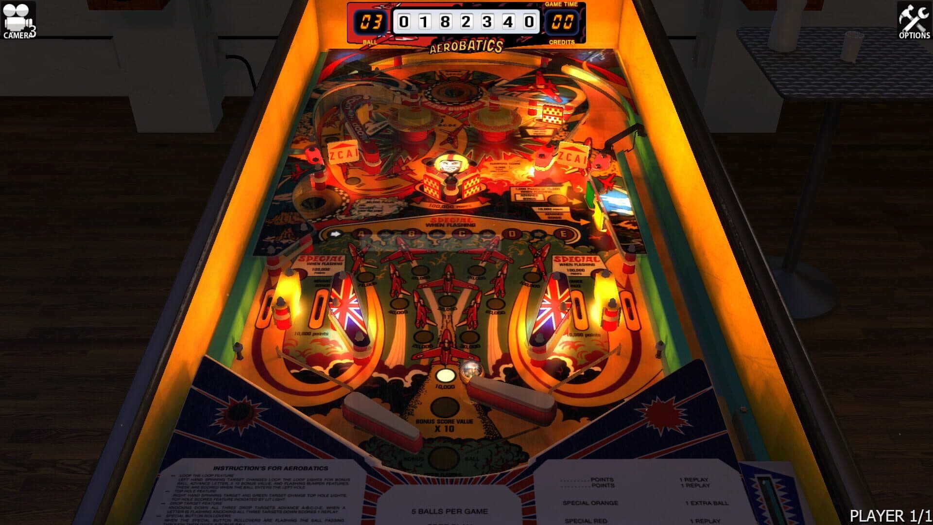 Zaccaria Pinball: Aerobatics Table screenshot 3