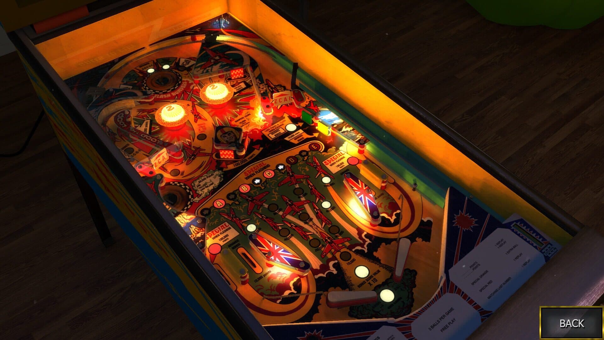 Zaccaria Pinball: Aerobatics Table screenshot 4