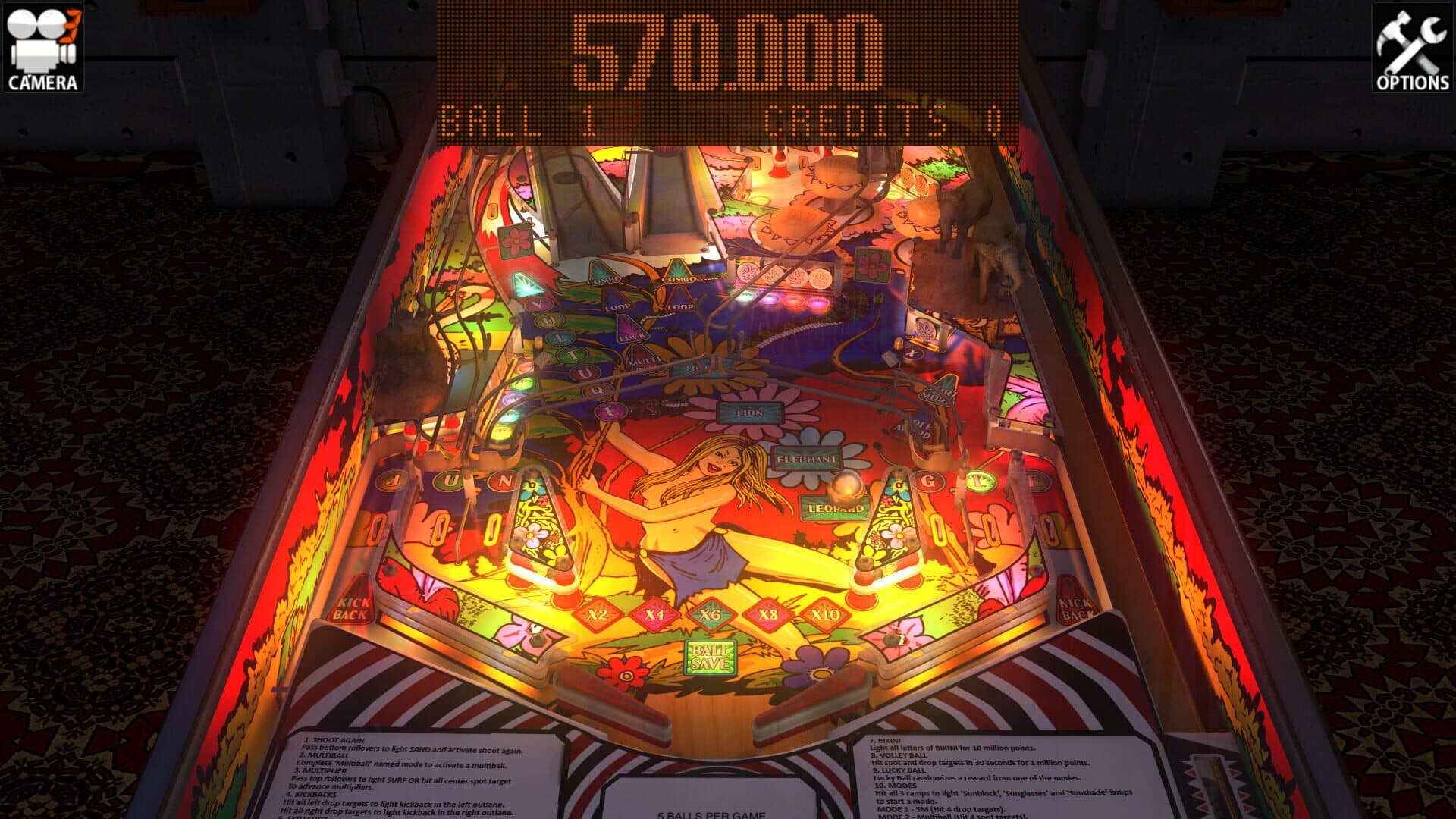 Zaccaria Pinball: Wood's Queen 2019 Table screenshot 3