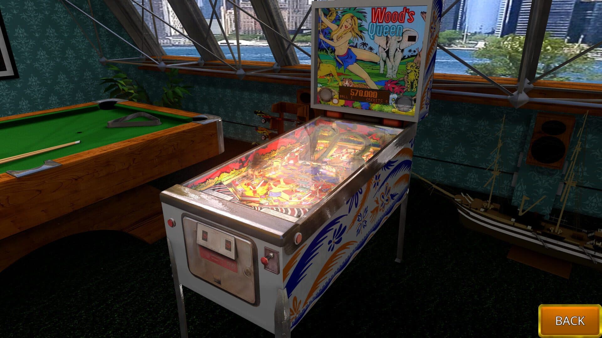 Zaccaria Pinball: Wood's Queen 2019 Table screenshot 5