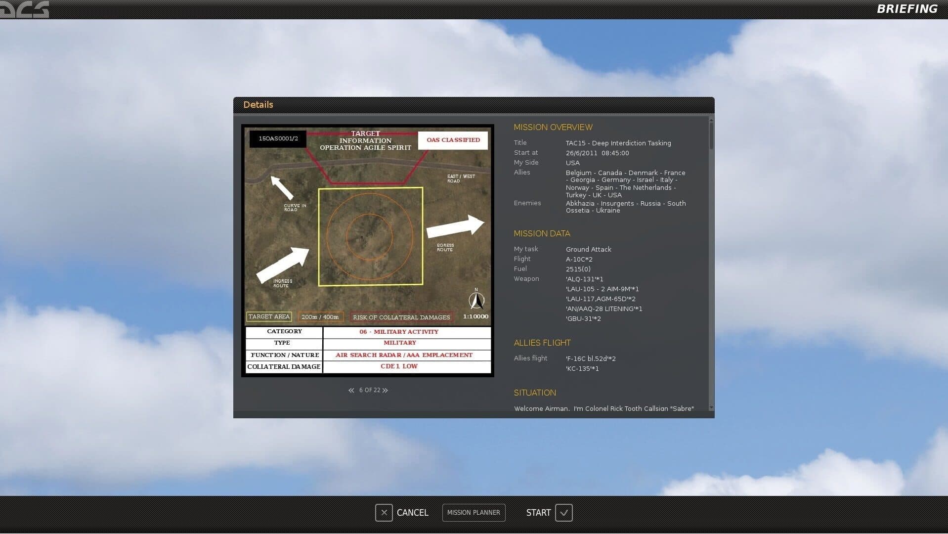 DCS World: A-10C - Tactical Training Qualification Campaign screenshot 4