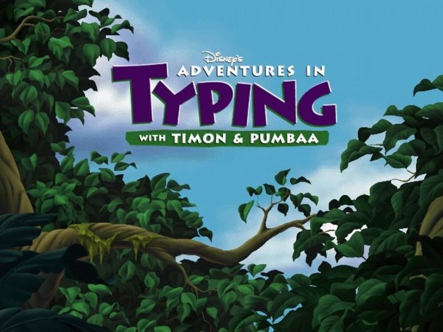 Disney's Adventures in Typing with Timon & Pumbaa screenshot 1